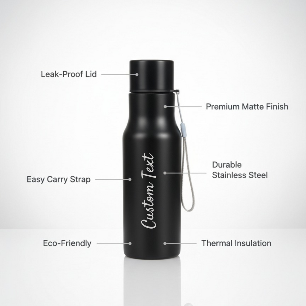 Black Stainless Steel Bottle