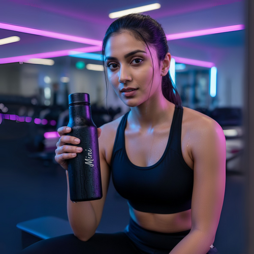 Black Stainless Steel Bottle