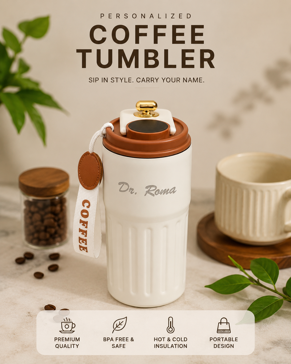 Personalized Coffee Tumbler