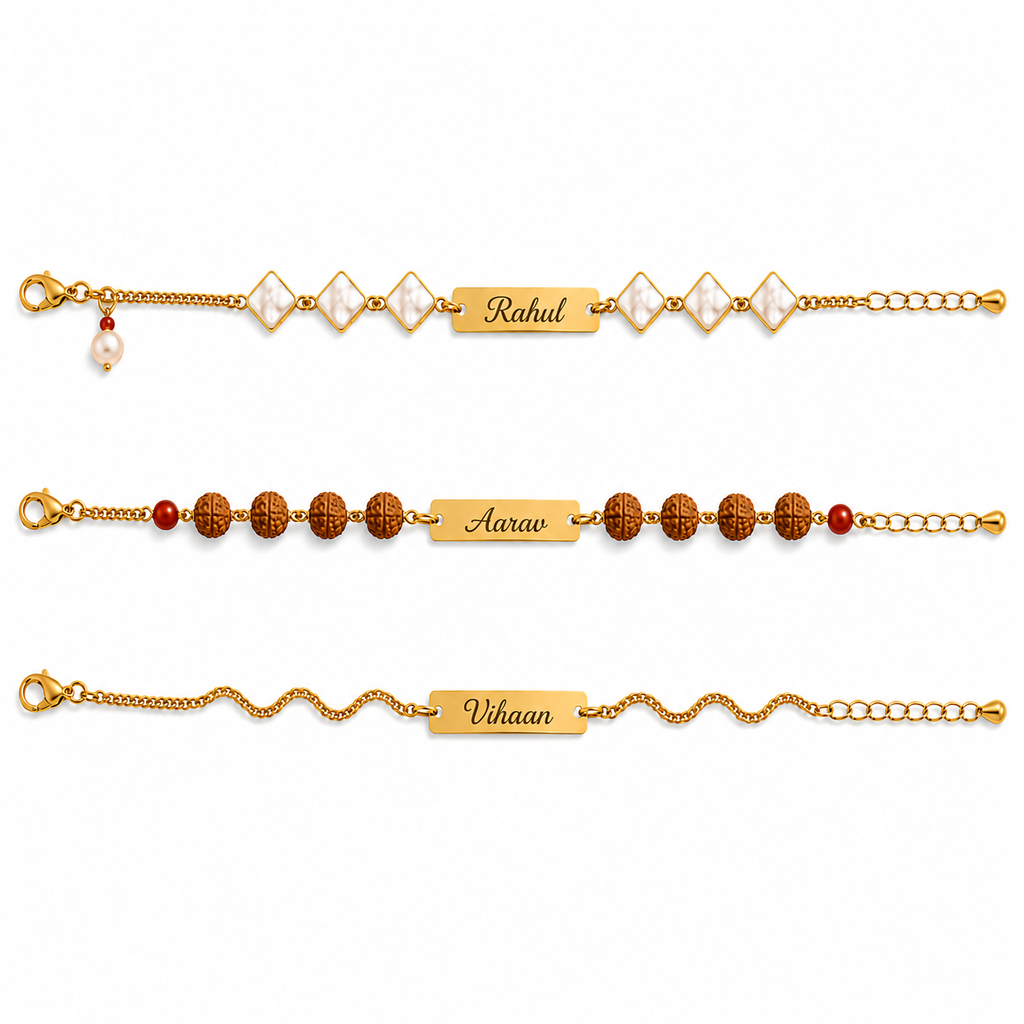 Custom Engraved Name Rakhi