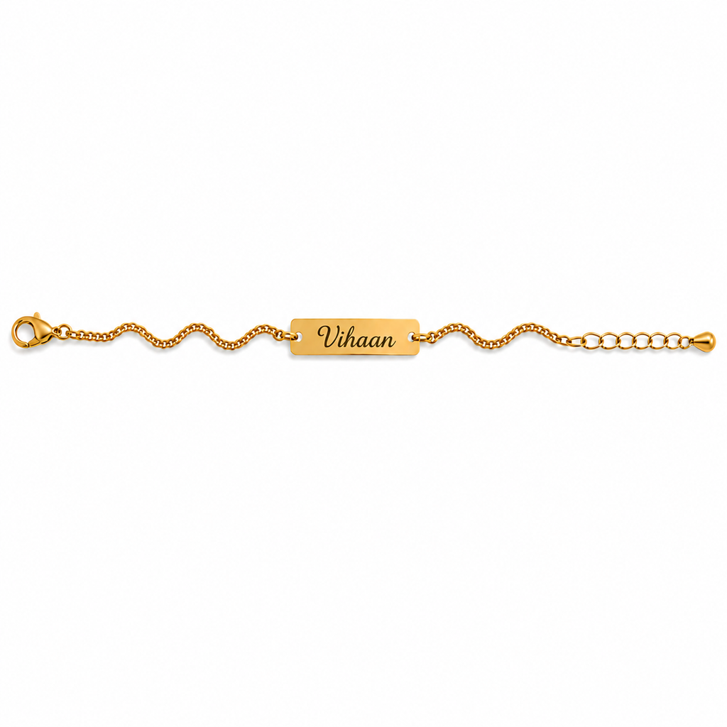 Custom Engraved Name Rakhi