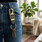 Personalized Gold-Plated Keychain with Name – Custom Engraved