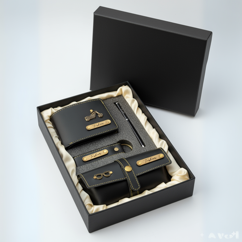 Luxury Leather Gift Set – 4-Piece Premium Hamper