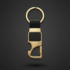 Personalized Gold-Plated Keychain with Name – Custom Engraved