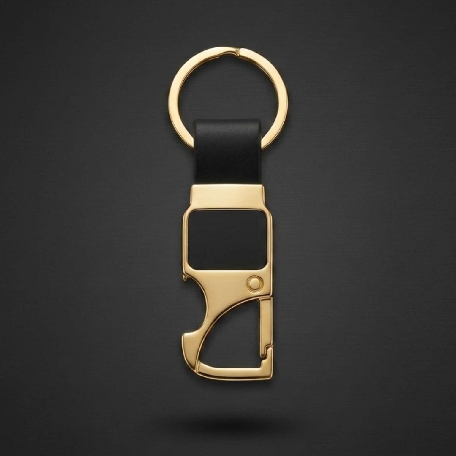 Personalized Gold-Plated Keychain with Name – Custom Engraved