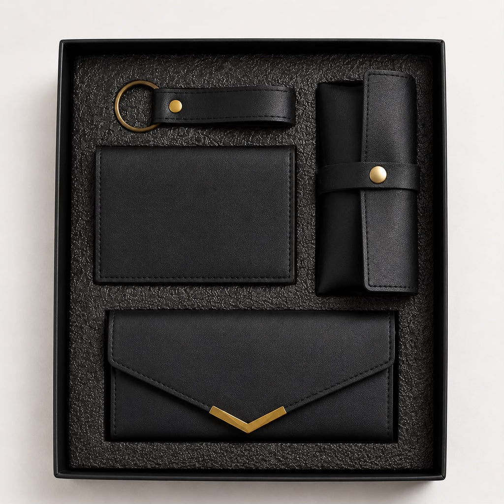 Customised Vegan Leather Gift Set