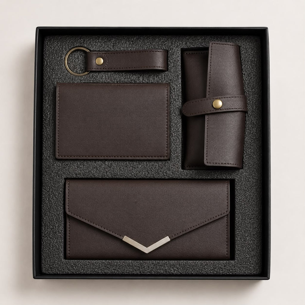 Customised Vegan Leather Gift Set