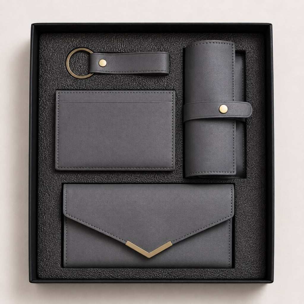 Customised Vegan Leather Gift Set
